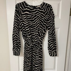 Who What Wear Zebra Print Dress Size M